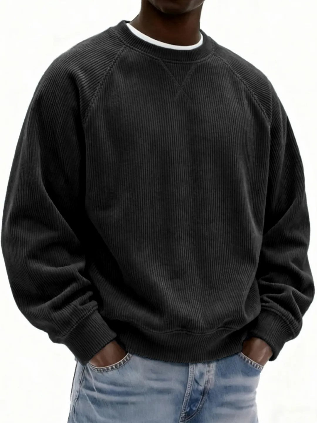 Sweatshirt Herren mit Raglanärmeln und lässigem Schnitt - 14 - Jasminaboutique.com
