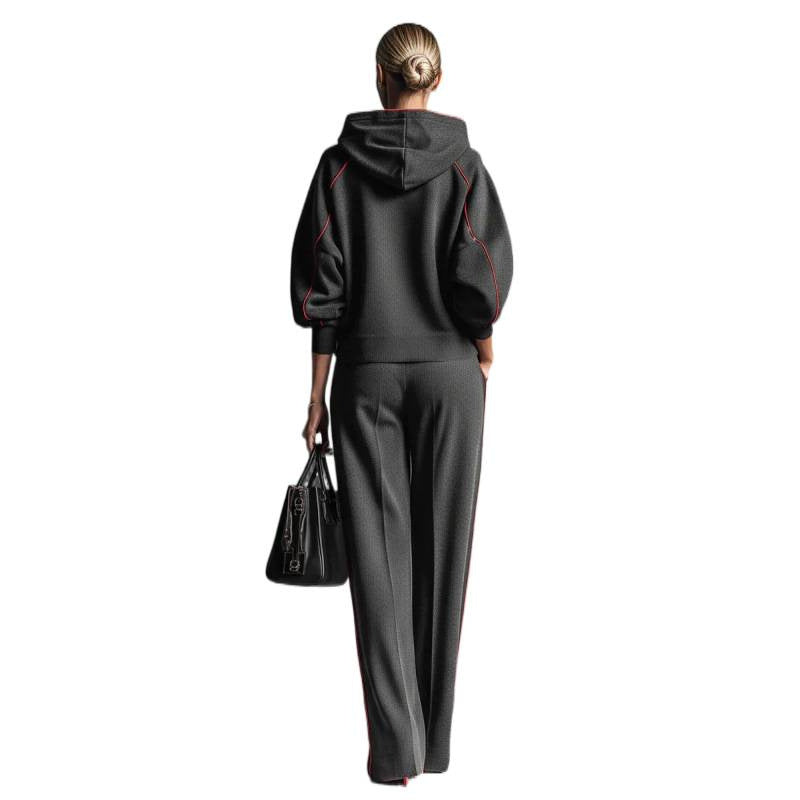 Lounge Set Damen mit Kapuze und weitem Schnitt - 8 - Jasminaboutique.com