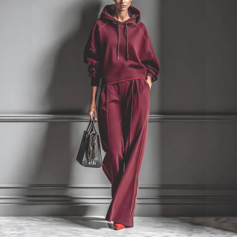 Lounge Set Damen mit Kapuze und weitem Schnitt - 11 - Jasminaboutique.com