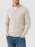 Pullover Herren mit Halbzip und klassischem Schnitt - 1 - Jasminaboutique.com
