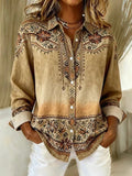 Bluse Damen mit floralen Mustern und Knopfleiste - 1 - Jasminaboutique.com