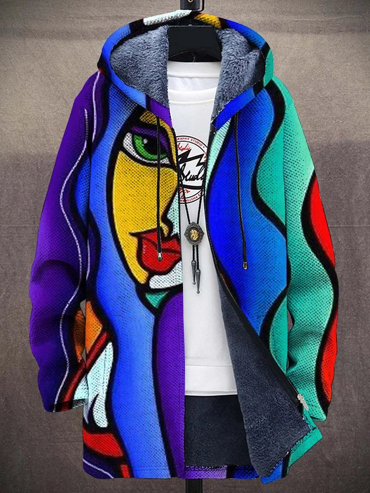 Hoodie Herren mit Kunstmotiv und Kapuze - 1 - Jasminaboutique.com