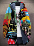 Hooded Jacke Herren mit Kunstvollem Druck und Bequemer Passform - 1 - Jasminaboutique.com