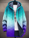 Hoodie Herren mit Kunstvollem Farbverlauf und Kapuze - 1 - Jasminaboutique.com