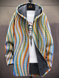 Hoodie Cardigan Herren mit Farbverlauf und Kapuze - 1 - Jasminaboutique.com