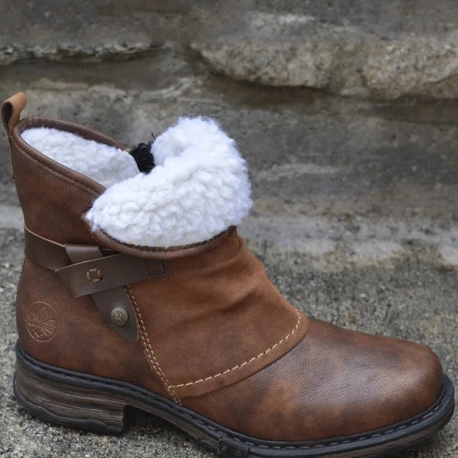 Stiefel Damen Relaxed Fit mit verstellbarem Riemen - 4 - Jasminaboutique.com