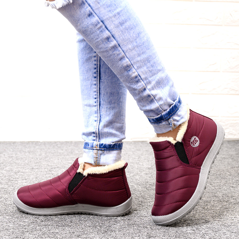 Stiefeletten Damen Casual mit Slip-On Design - 6 - Jasminaboutique.com