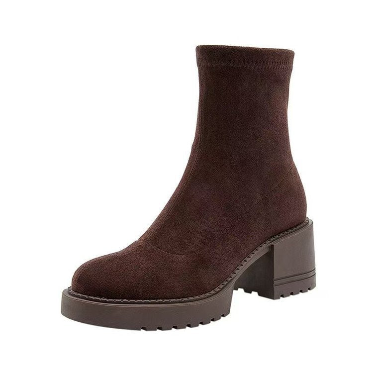 Stiefeletten Damen Low-Top mit Ausschnitt-Design - 7 - Jasminaboutique.com