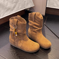 Stiefeletten Damen mit dekorativer Quaste - 2 - Jasminaboutique.com