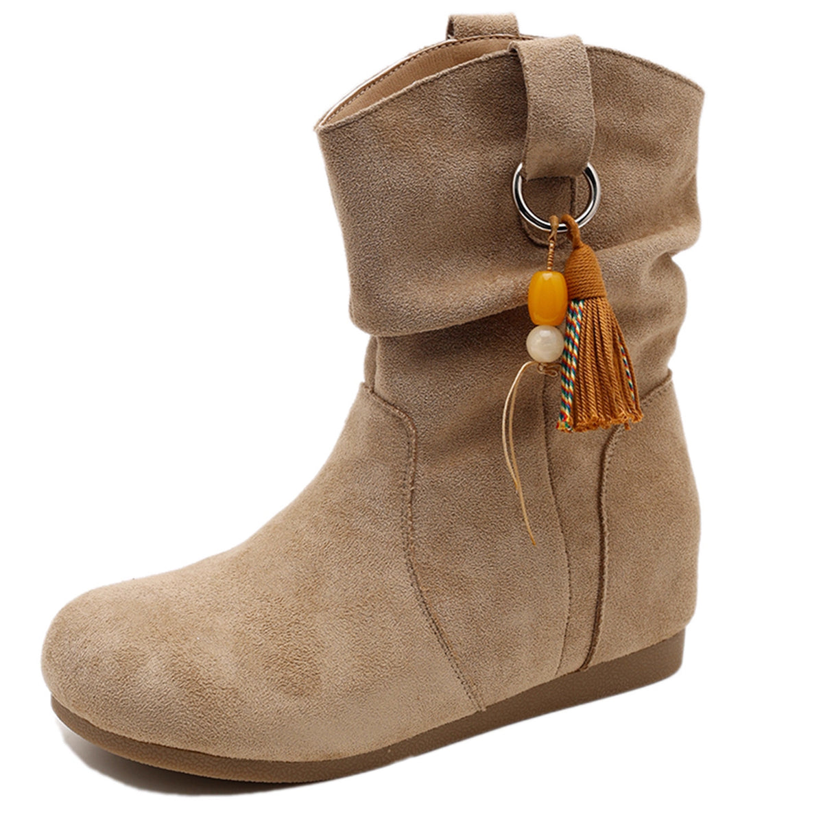 Stiefeletten Damen mit dekorativer Quaste - 3 - Jasminaboutique.com