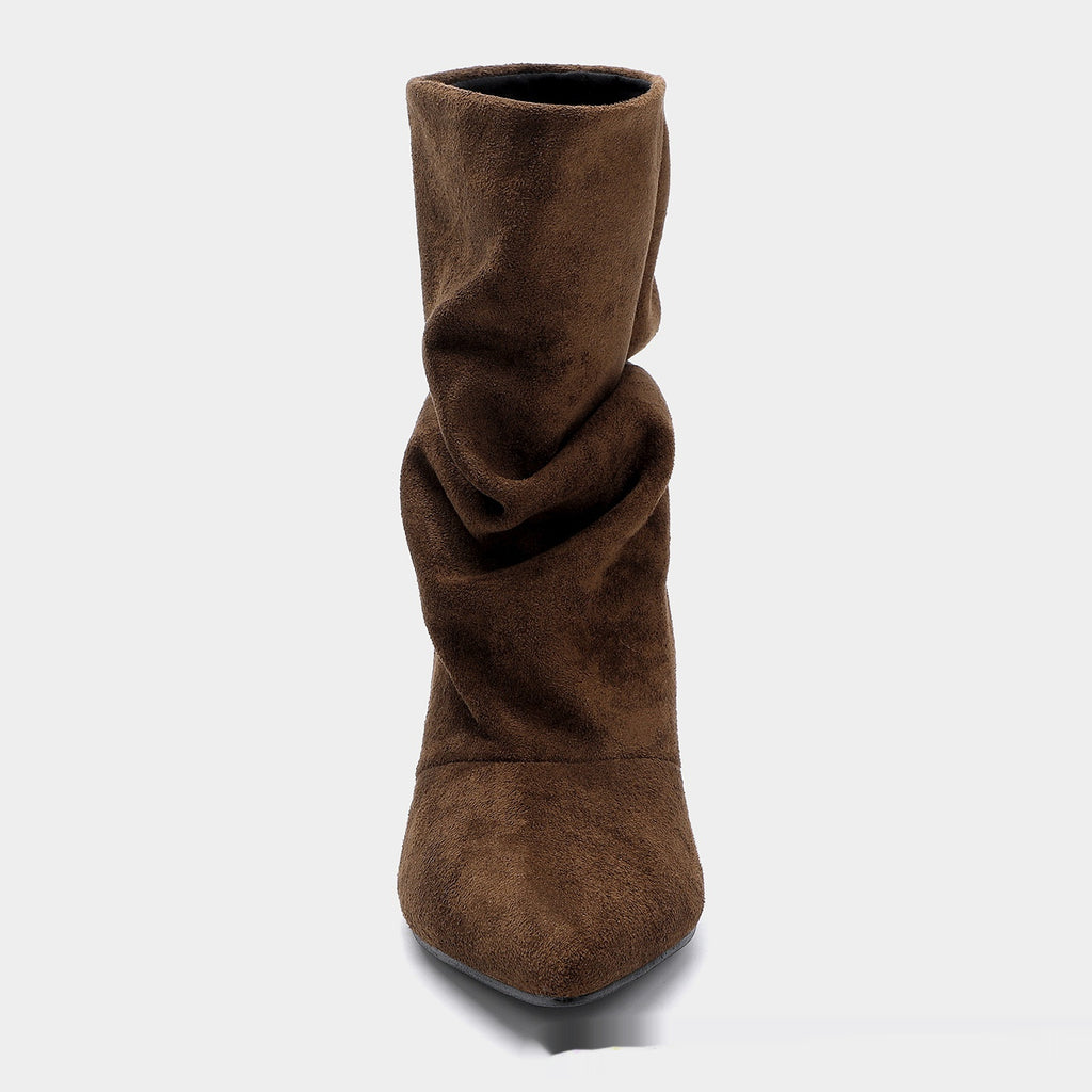 Stiefel Damen Slouchy mit Spitzem Zeh - 2 - Jasminaboutique.com