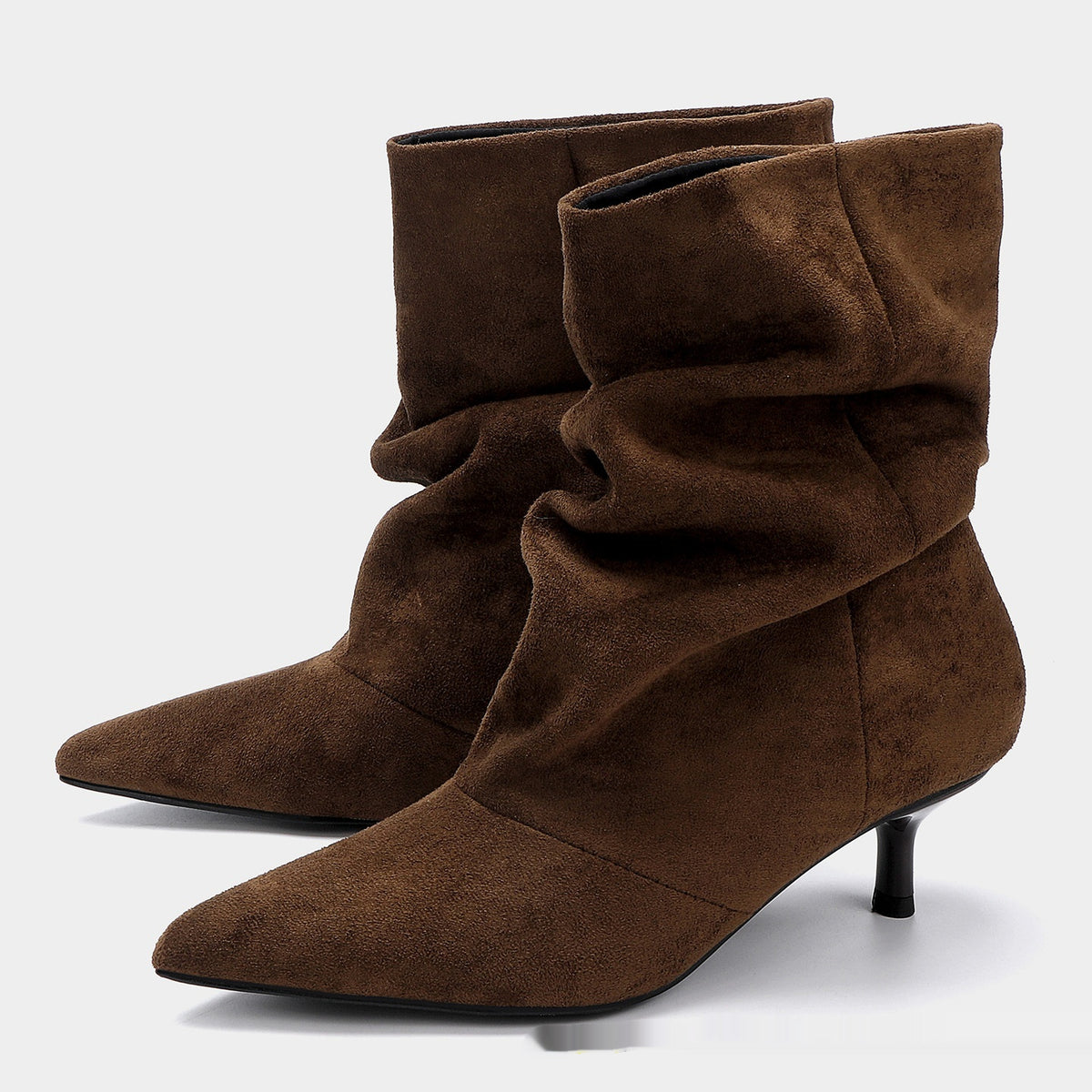 Stiefel Damen Slouchy mit Spitzem Zeh - 3 - Jasminaboutique.com