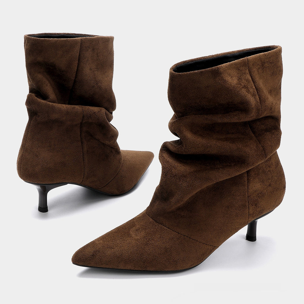 Stiefel Damen Slouchy mit Spitzem Zeh - 5 - Jasminaboutique.com