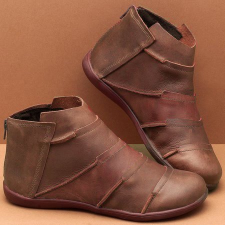 Stiefel Damen Casual mit flacher Sohle - 3 - Jasminaboutique.com