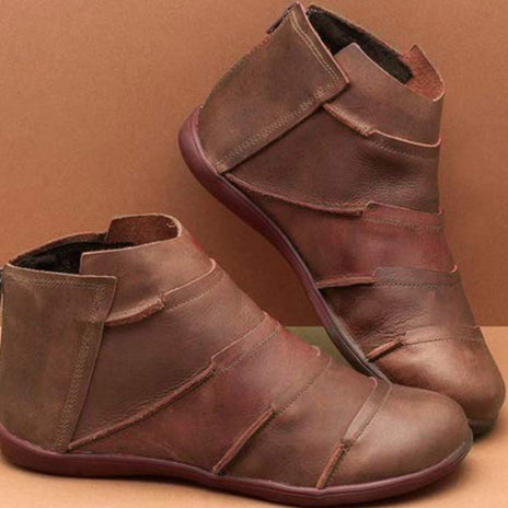 Stiefel Damen Casual mit flacher Sohle - 4 - Jasminaboutique.com