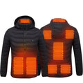 Heated Jacket Herren Leichtgewicht mit Abnehmbarer Kapuze - 7 - Jasminaboutique.com