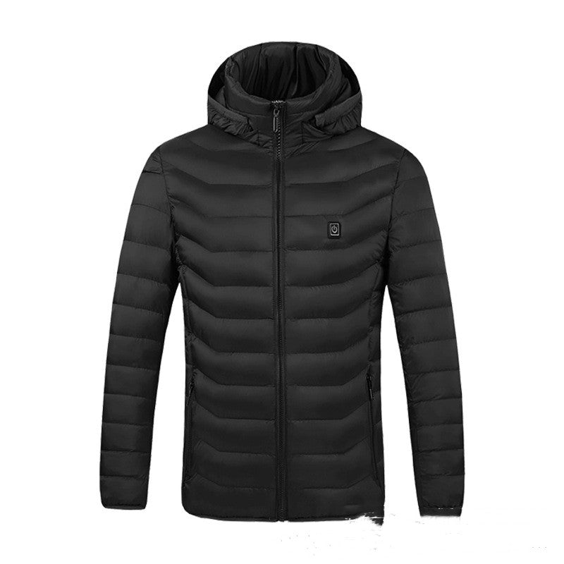 Heizjacke Herren Lockerer Schnitt mit Kapuze - 1 - Jasminaboutique.com