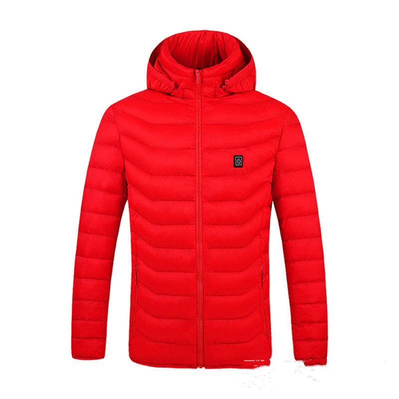 Heizjacke Herren Lockerer Schnitt mit Kapuze - 4 - Jasminaboutique.com