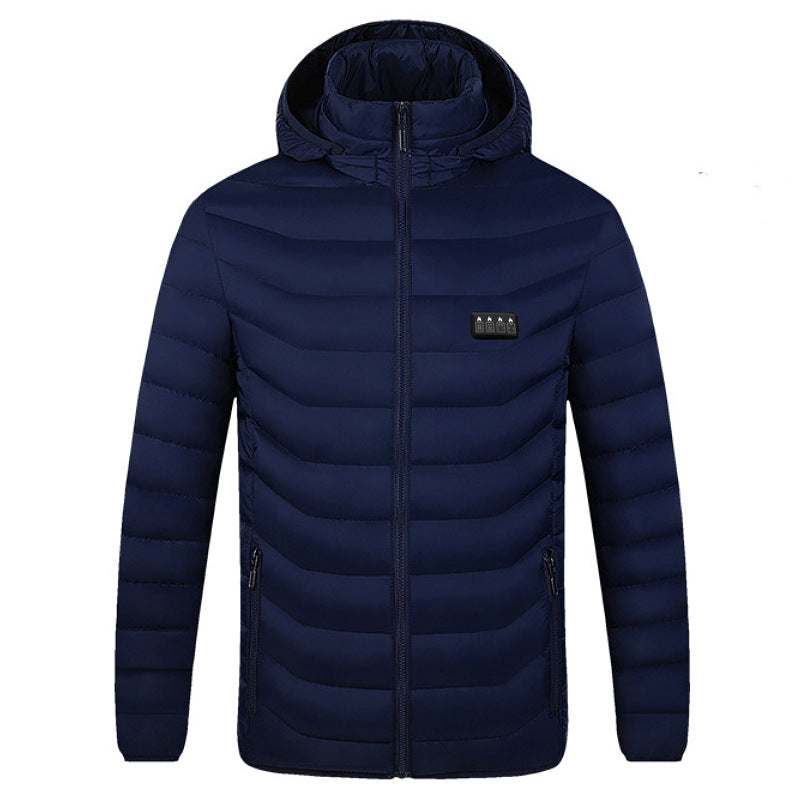 Heated Jacket Herren Leicht mit Abnehmbarem Kragen - 3 - Jasminaboutique.com