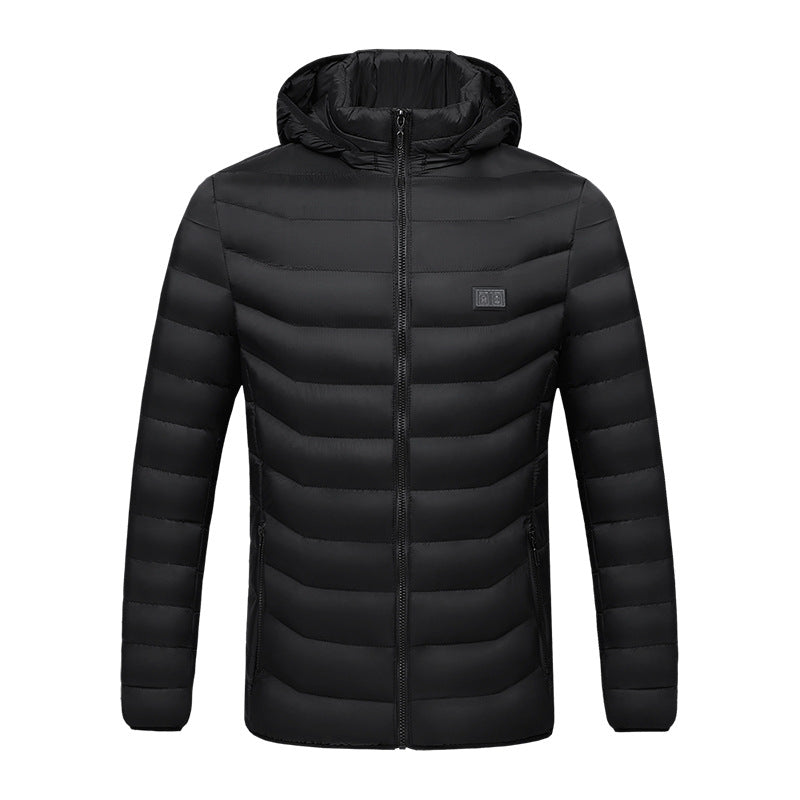 Heated Jacket Herren Leicht mit Abnehmbarem Kragen - 5 - Jasminaboutique.com