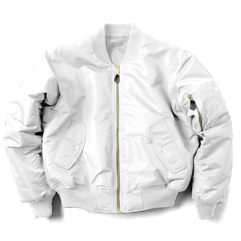 Bomberjacke Damen Relaxed Fit mit dreidimensionalen Taschen - 7 - Jasminaboutique.com