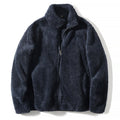 Herren Fleece Zip-Jacke mit hohem Kragen - 4 - Jasminaboutique.com