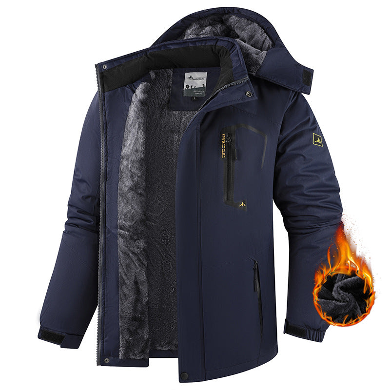 Jacke Herren Regular Fit mit abnehmbarer Kapuze - 3 - Jasminaboutique.com