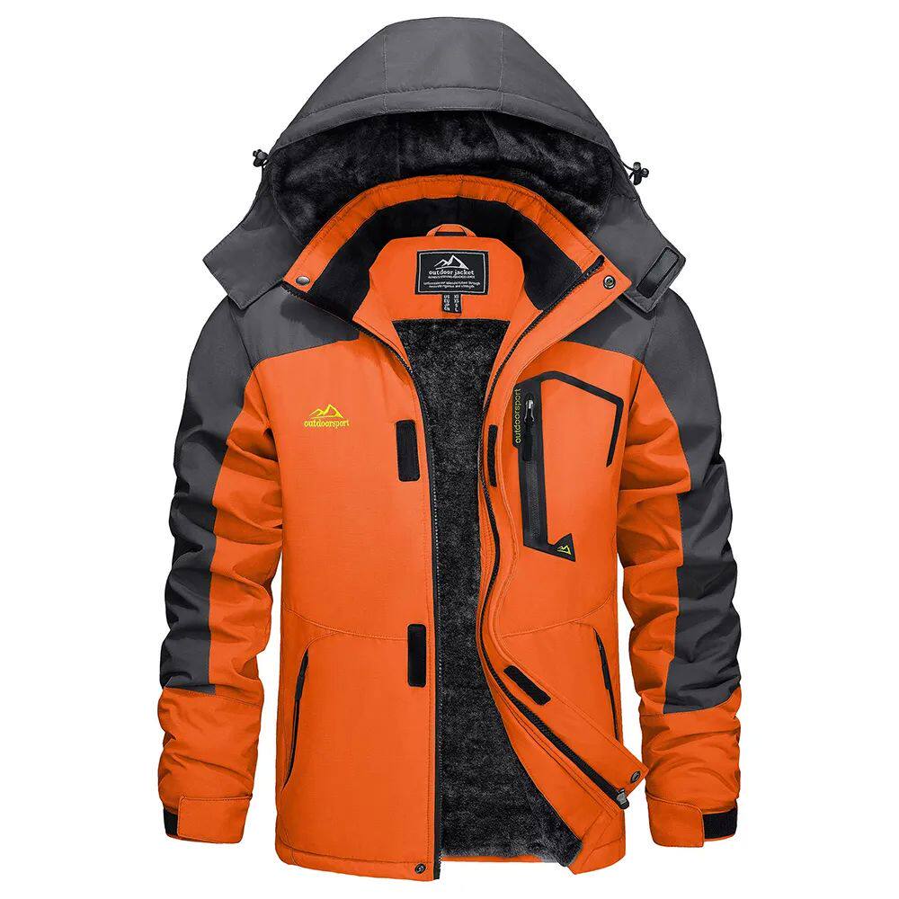 Winterjacke Herren Fitted mit abnehmbarem Kapuzen - 1 - Jasminaboutique.com