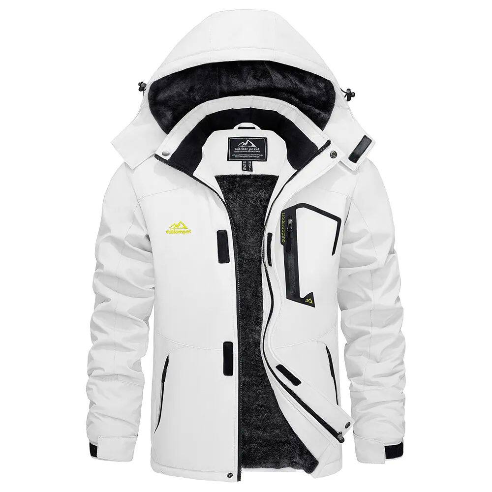 Winterjacke Herren Fitted mit abnehmbarem Kapuzen - 12 - Jasminaboutique.com