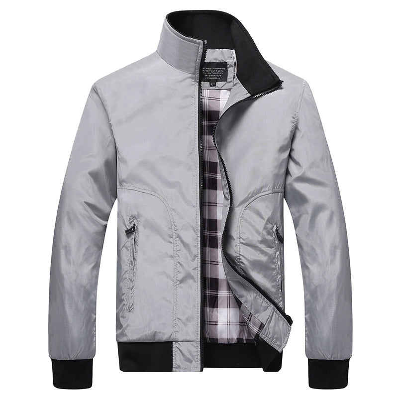 Jacke Herren Casual mit Stehkragen - 5 - Jasminaboutique.com