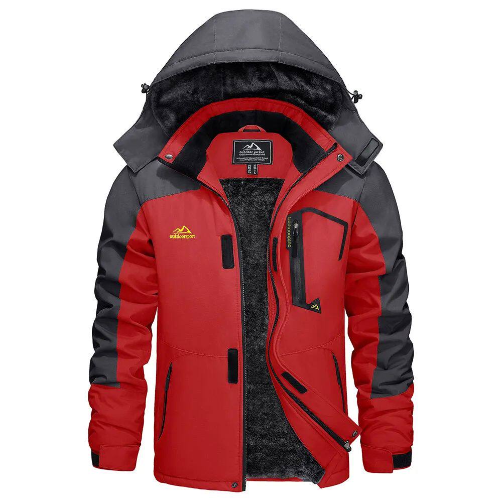 Winterjacke Herren Fitted mit abnehmbarem Kapuzen - 18 - Jasminaboutique.com