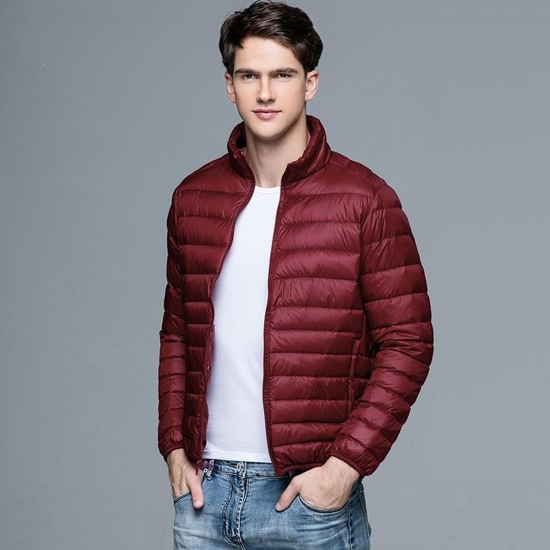 Jacke Herren Slim-Fit mit Reißverschlusstasche - 3 - Jasminaboutique.com