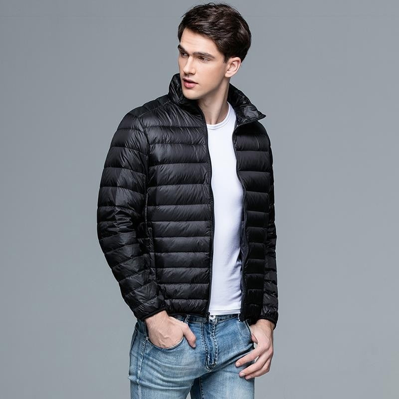 Jacke Herren Slim-Fit mit Reißverschlusstasche - 4 - Jasminaboutique.com