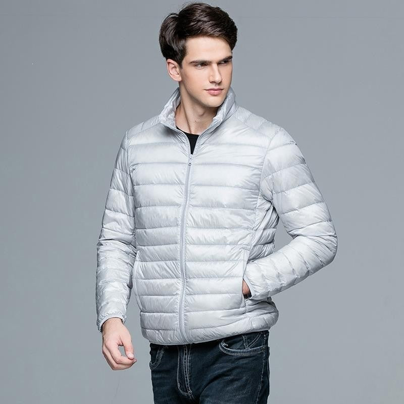 Jacke Herren Slim-Fit mit Reißverschlusstasche - 6 - Jasminaboutique.com