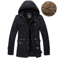 Herrenjacke mit abnehmbarer Kapuze und winddichtem Design - 2 - Jasminaboutique.com