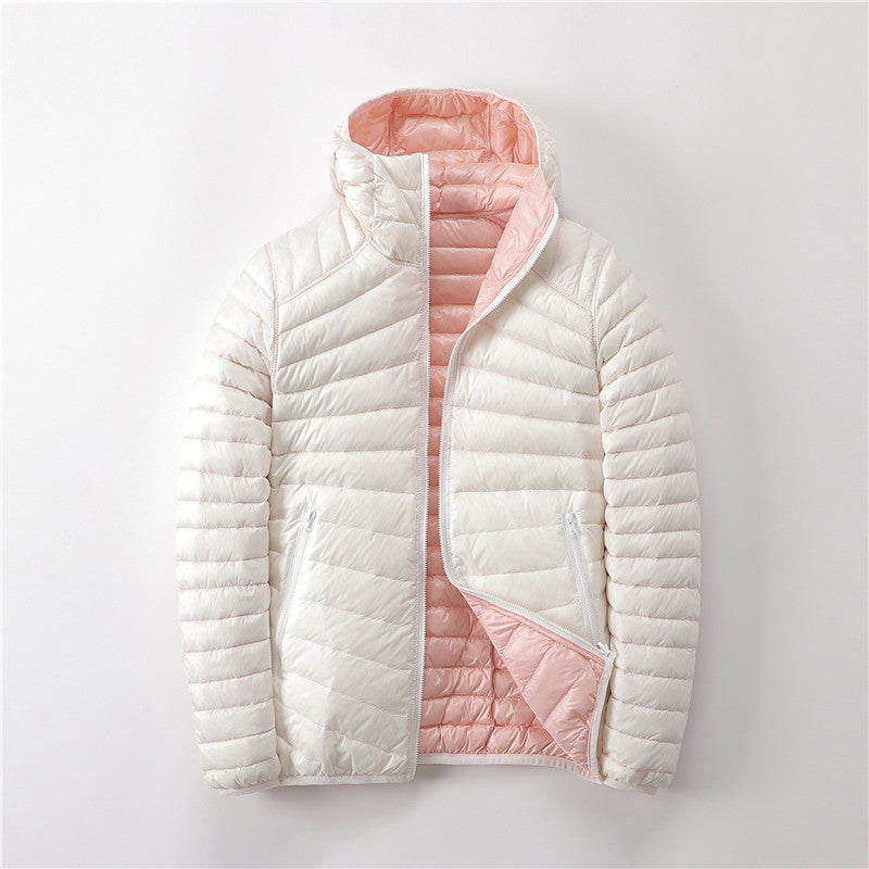 Damen Pufferjacke mit Kapuze - 6 - Jasminaboutique.com