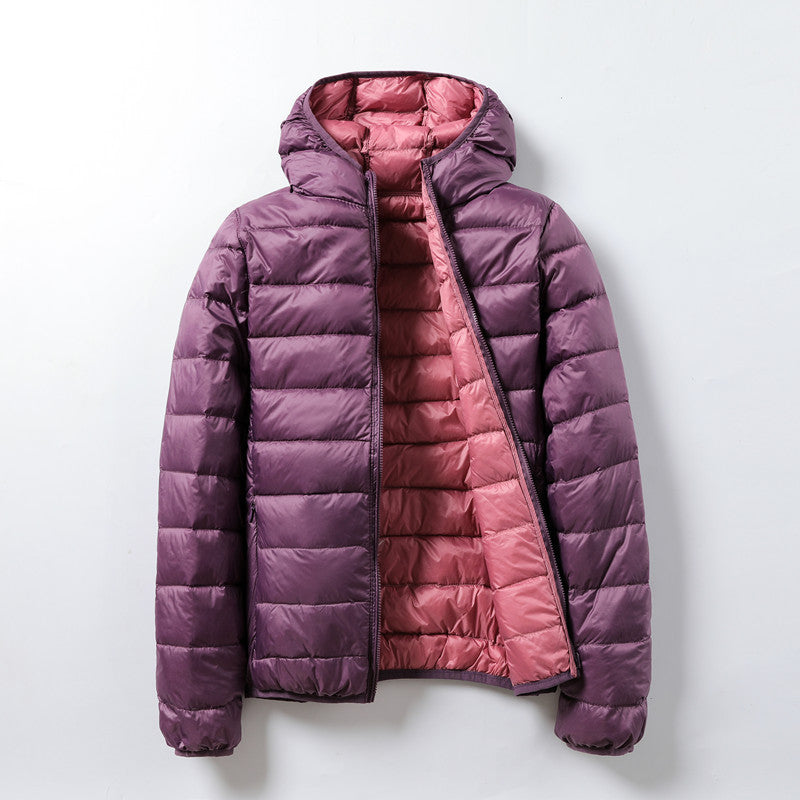 Damen Pufferjacke mit Kapuze - 11 - Jasminaboutique.com