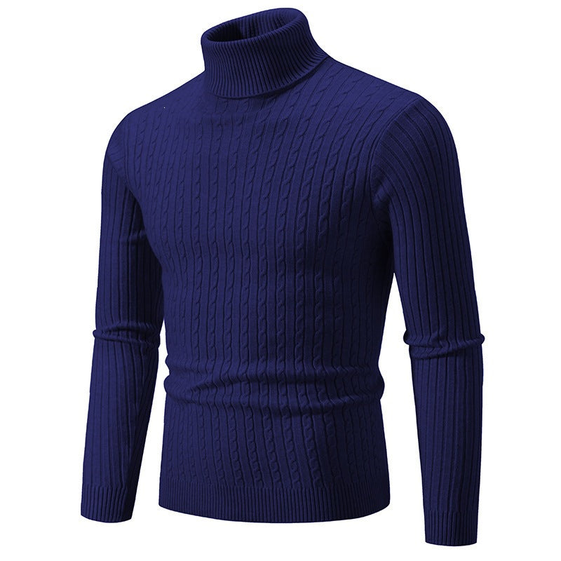 Pullover Herren Slim Fit mit hohem Kragen - 6 - Jasminaboutique.com