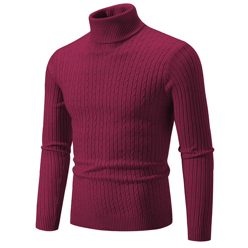 Pullover Herren Slim Fit mit hohem Kragen - 7 - Jasminaboutique.com