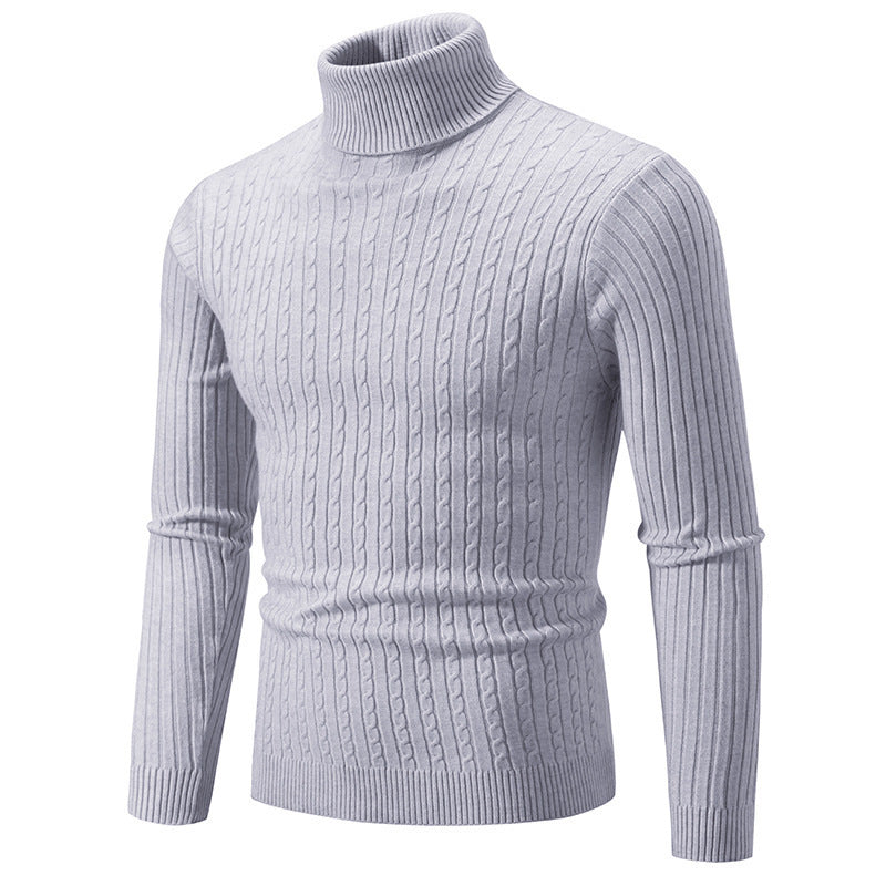 Pullover Herren Slim Fit mit hohem Kragen - 8 - Jasminaboutique.com