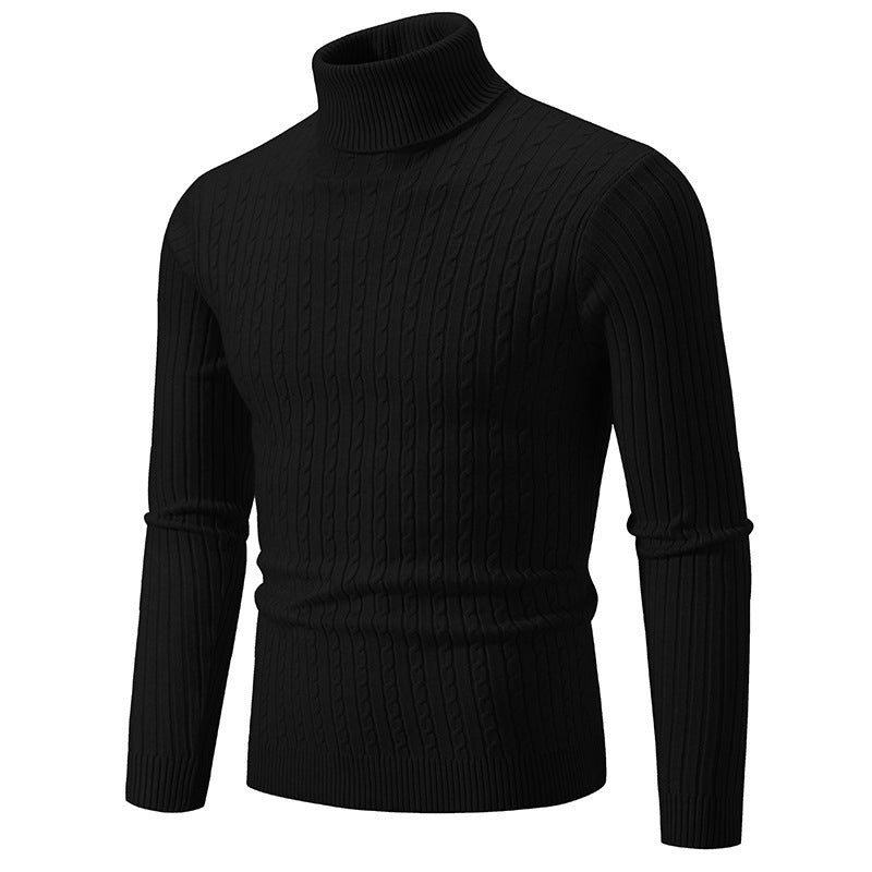 Pullover Herren Slim Fit mit hohem Kragen - 13 - Jasminaboutique.com