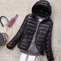 Jacke Damen Slim-Fit Kurz mit Kapuze - 3 - Jasminaboutique.com