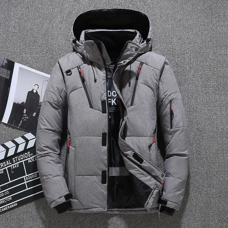 Winterjacke Herren Slim Fit mit Kapuze - 1 - Jasminaboutique.com