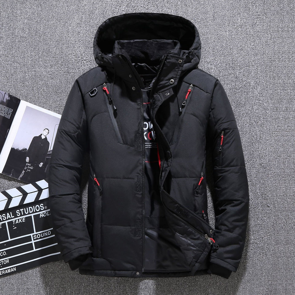 Winterjacke Herren Slim Fit mit Kapuze - 5 - Jasminaboutique.com