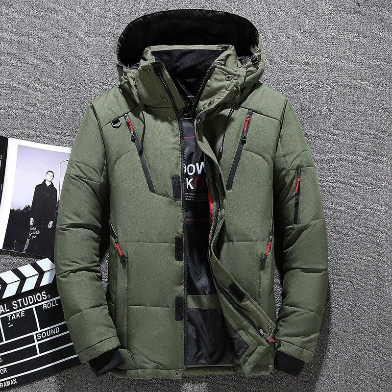 Winterjacke Herren Slim Fit mit Kapuze - 6 - Jasminaboutique.com