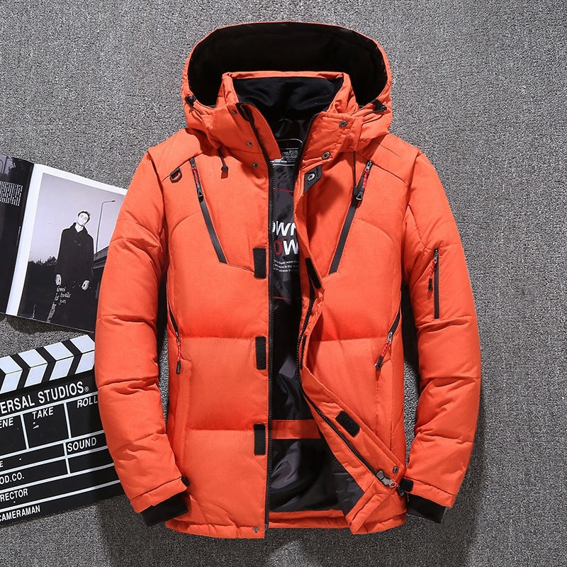 Winterjacke Herren Slim Fit mit Kapuze - 7 - Jasminaboutique.com