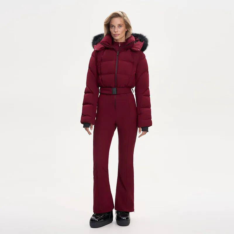 Jumpsuit Damen Slim-Fit mit Kapuze und Fransen-Details - 8 - Jasminaboutique.com