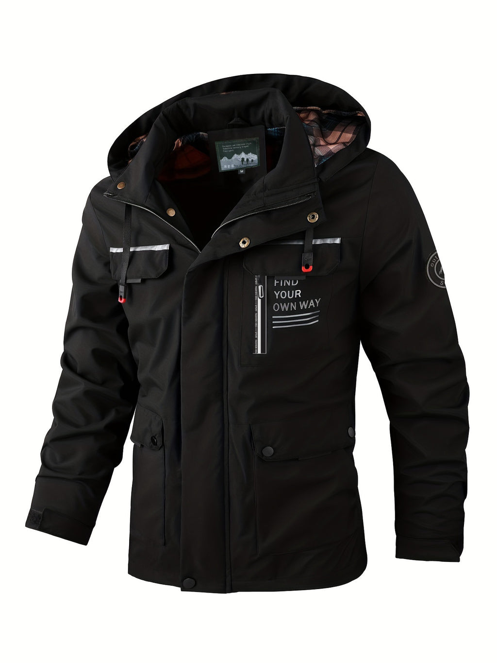 Jacke Herren Slim Fit mit Mehrfachtaschen-Design - 1 - Jasminaboutique.com