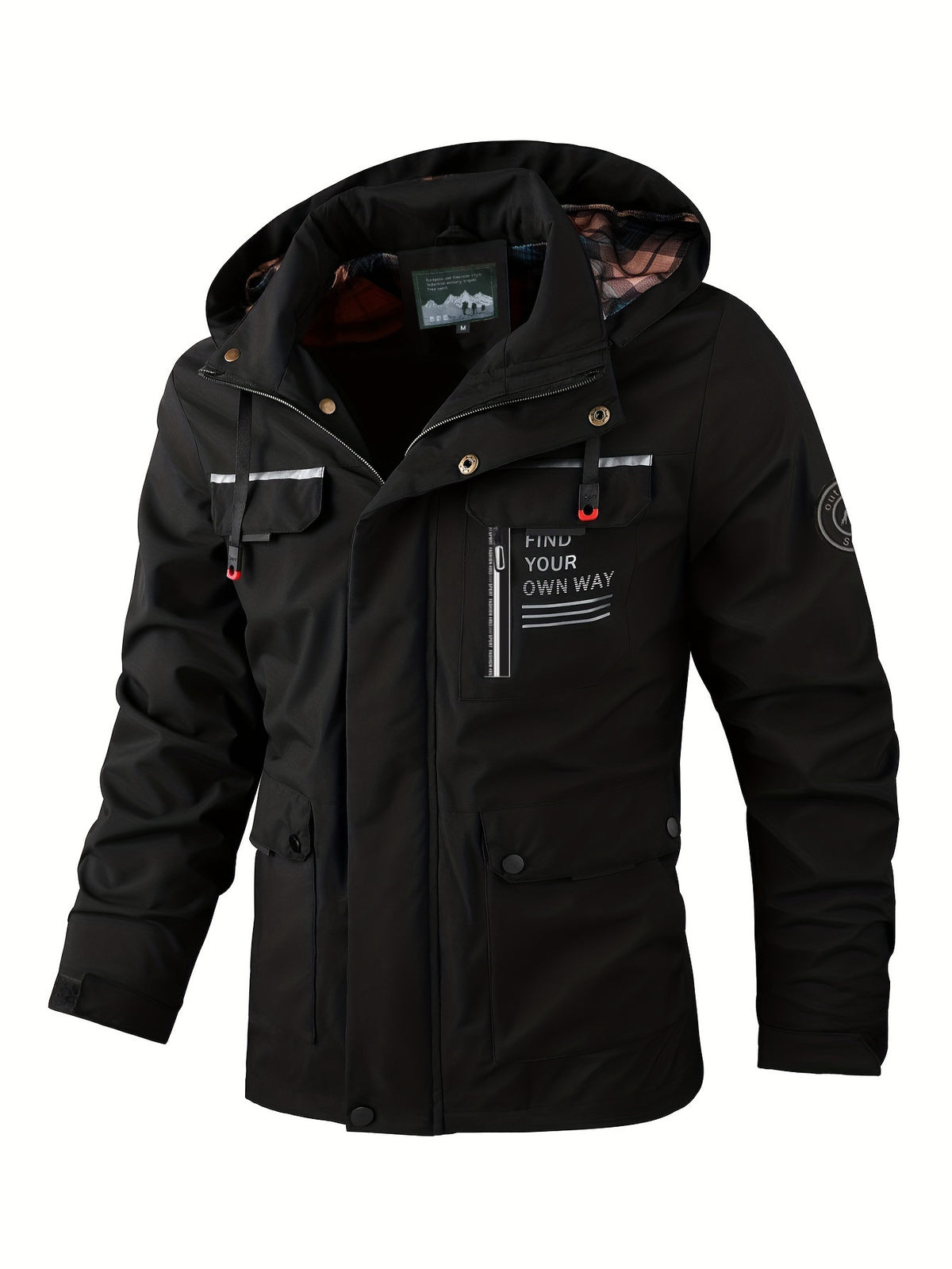 Jacke Herren Slim Fit mit Mehrfachtaschen-Design - 1 - Jasminaboutique.com
