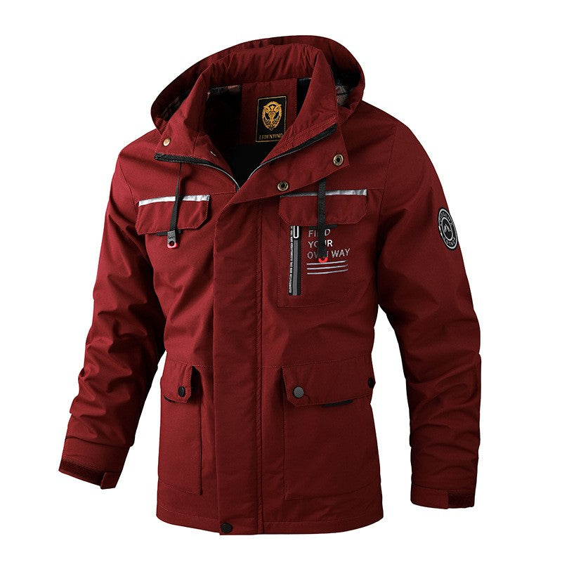 Jacke Herren Slim Fit mit Mehrfachtaschen-Design - 2 - Jasminaboutique.com